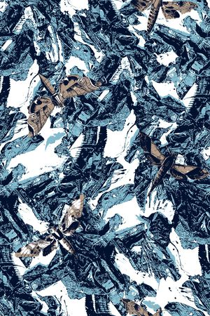 抽象纹理印花华亿平台图片