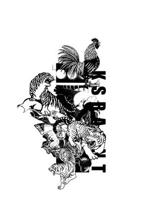 公鸡印花华亿平台图片