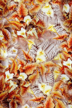 小碎花印花华亿平台图片