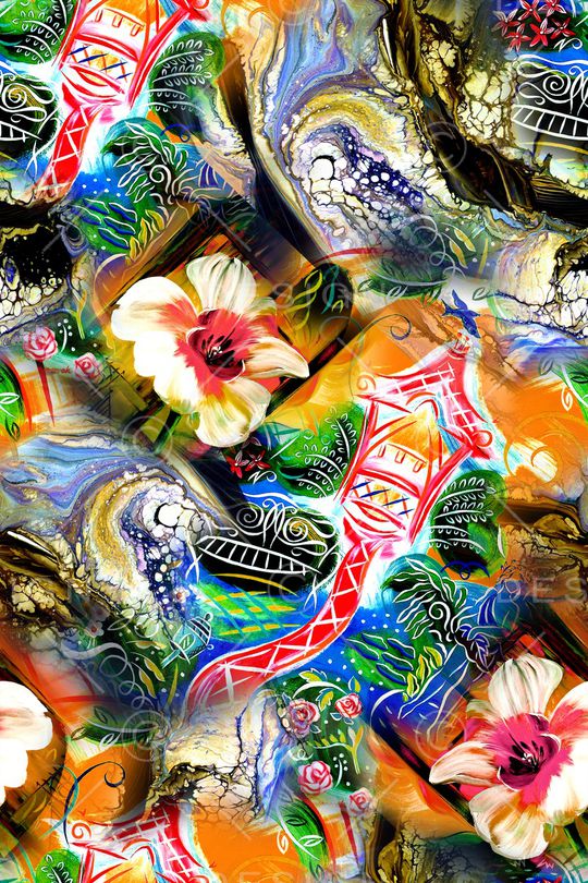 抽象印花华亿平台图片