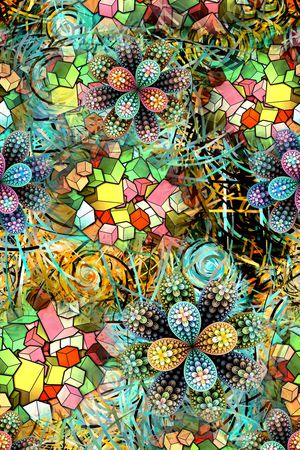 抽象印花华亿平台图片