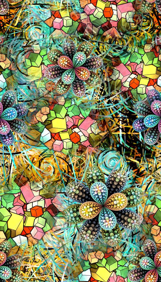 抽象印花华亿平台图片