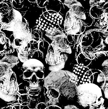 骷髅王印花华亿平台图片