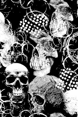 骷髅王印花华亿平台图片