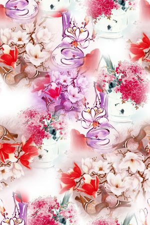 乱花印花华亿平台图片