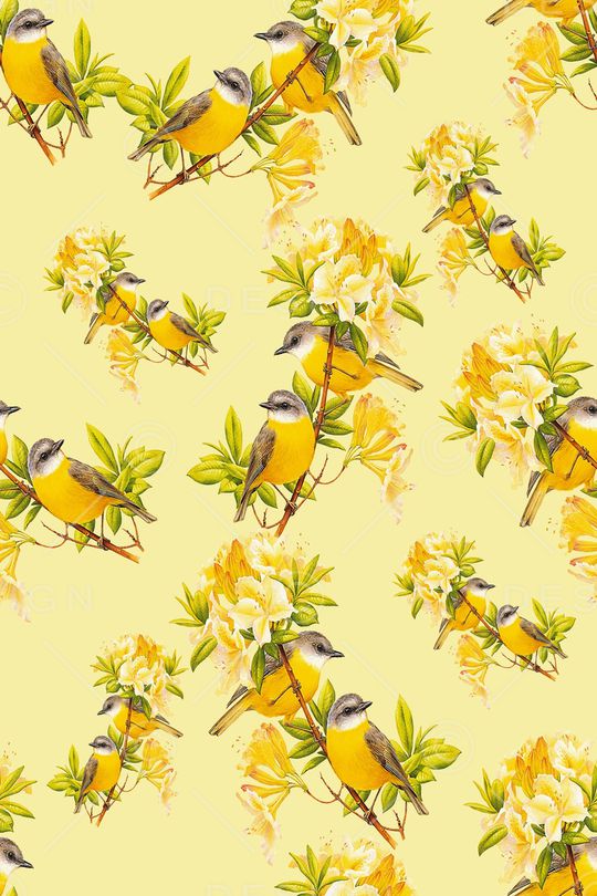 花鸟印花华亿平台图片