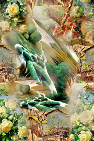 A.I.F时尚雪纺华亿平台印花华亿平台图片