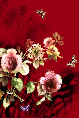 动物纹印花华亿平台图片