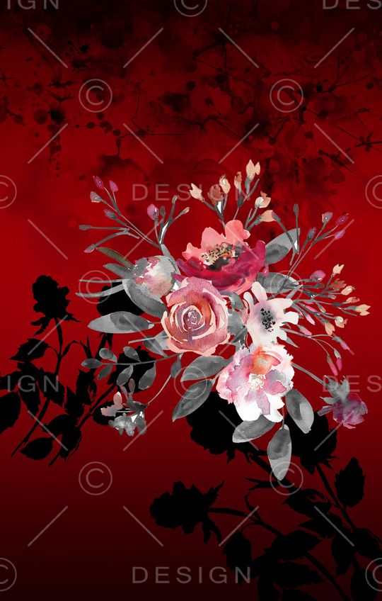 大红花印花华亿平台图片