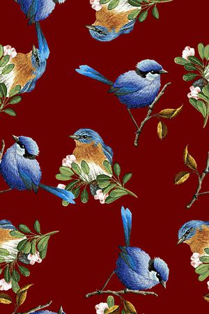 抽象手绘水彩画植物玫瑰花数码印花印花华亿平台图片