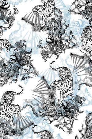 抽象纹理印花华亿平台图片