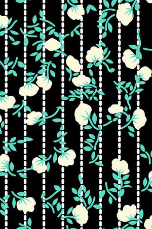 传统几何小碎花印花华亿平台图片