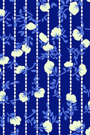 传统几何小碎花印花华亿平台图片