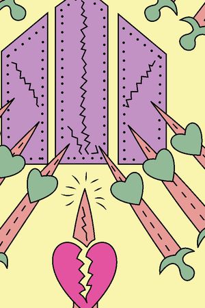 几何花卉印花华亿平台图片