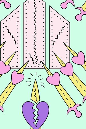 几何花卉印花华亿平台图片