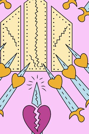 几何花卉印花华亿平台图片