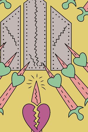 几何花卉印花华亿平台图片