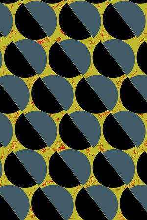 几何圆圈印花华亿平台图片