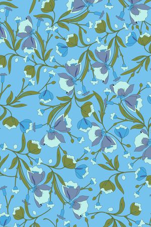 传统花卉印花华亿平台图片