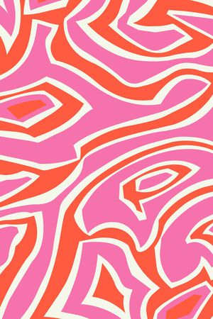 抽象几何花印花华亿平台图片