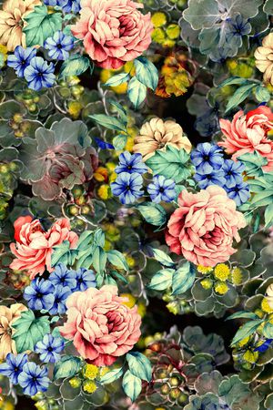 玉兰花印花华亿平台图片