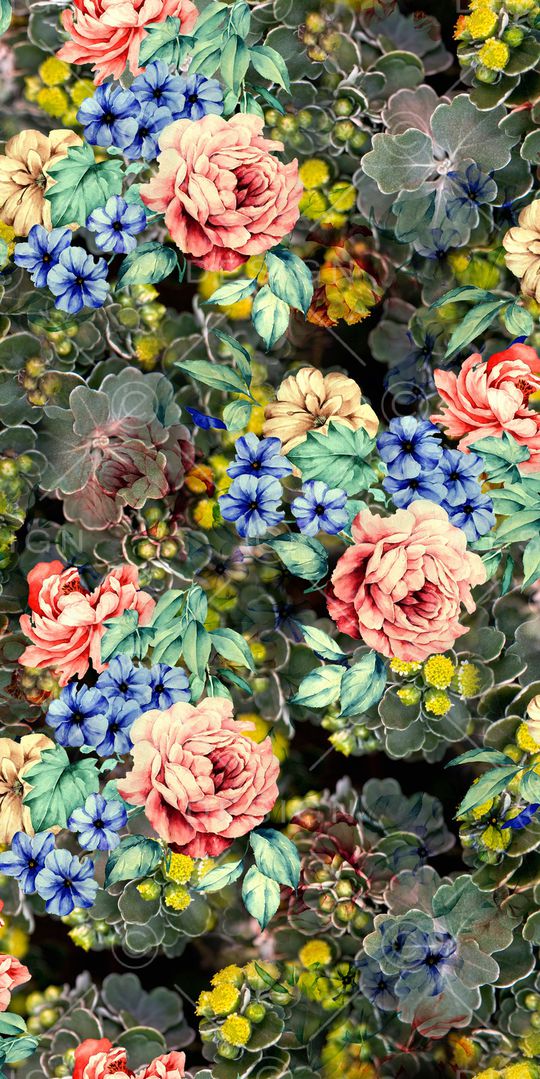 玉兰花印花华亿平台图片