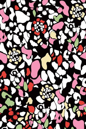 传统民族风几何花卉印花华亿平台图片