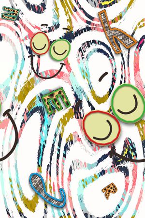 几何印花华亿平台图片