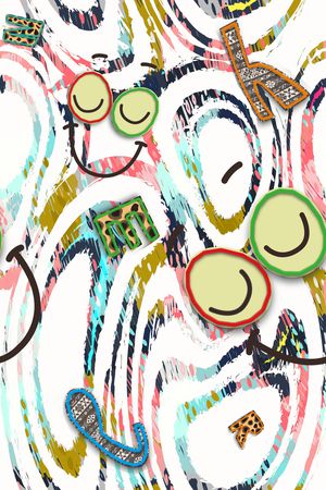 几何印花华亿平台图片