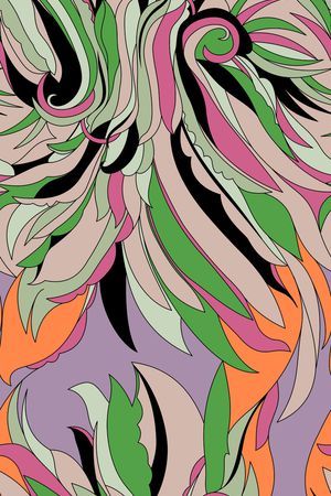 传统民族风几何花卉印花华亿平台图片