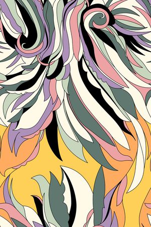 传统民族风几何花卉印花华亿平台图片