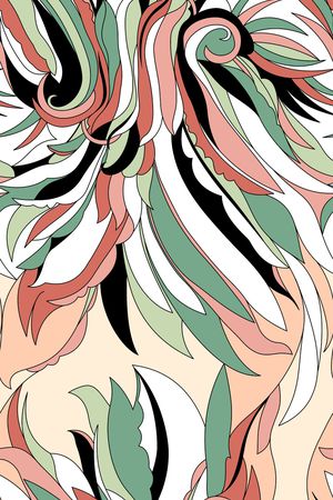 传统民族风几何花卉印花华亿平台图片