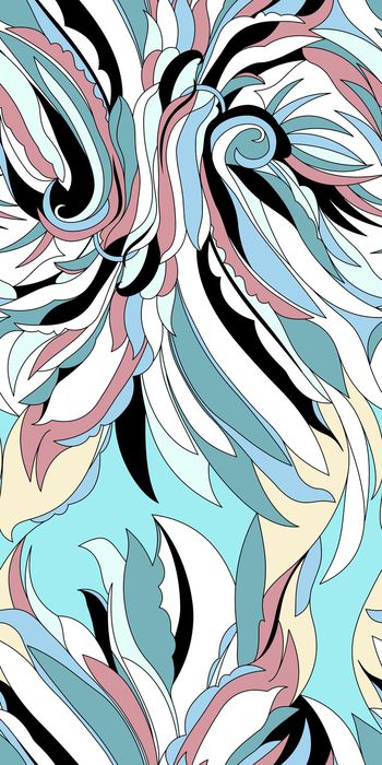 传统民族风几何花卉印花华亿平台图片