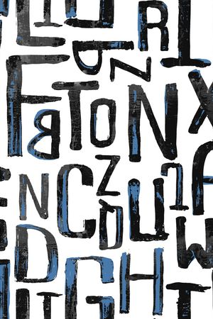 英文字母印花华亿平台图片