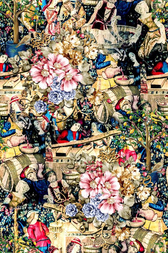 民族风印花华亿平台图片