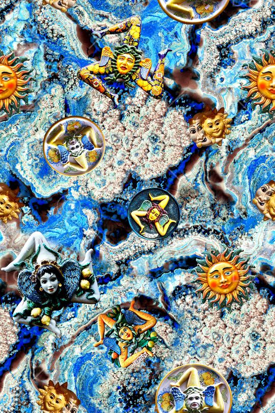 抽象印花华亿平台图片