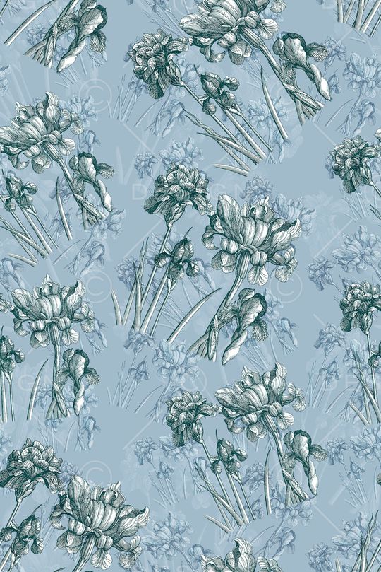 抽象花卉印花华亿平台图片