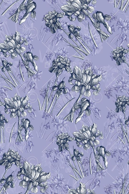 抽象花卉印花华亿平台图片