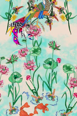 时尚印花华亿平台图片