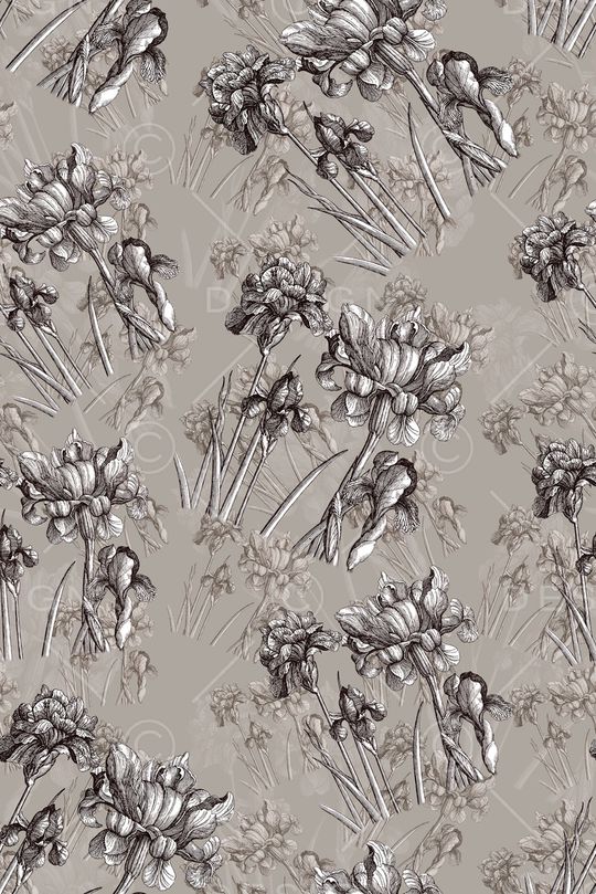 抽象花卉印花华亿平台图片