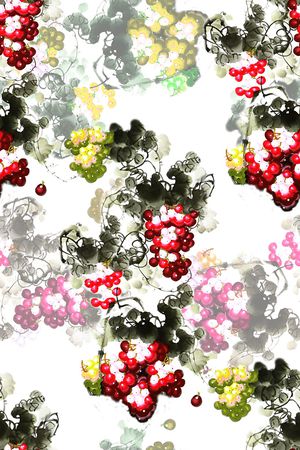 手绘花印花华亿平台图片