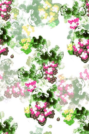 手绘花印花华亿平台图片