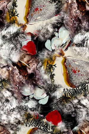 抽象印花华亿平台图片