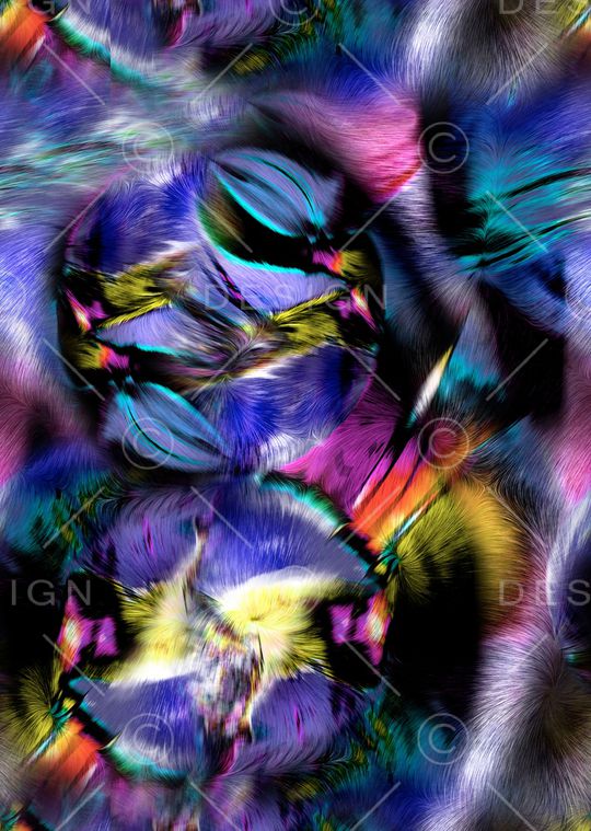 羽毛印花华亿平台图片