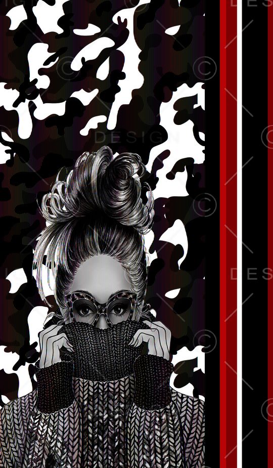 卡通迷彩印花华亿平台图片