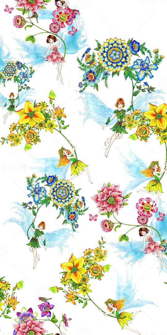 花朵印花华亿平台图片