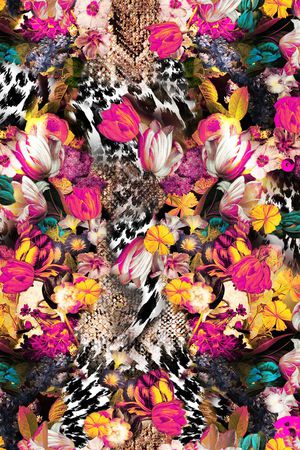 豹纹印花华亿平台图片