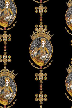 复古印花华亿平台图片