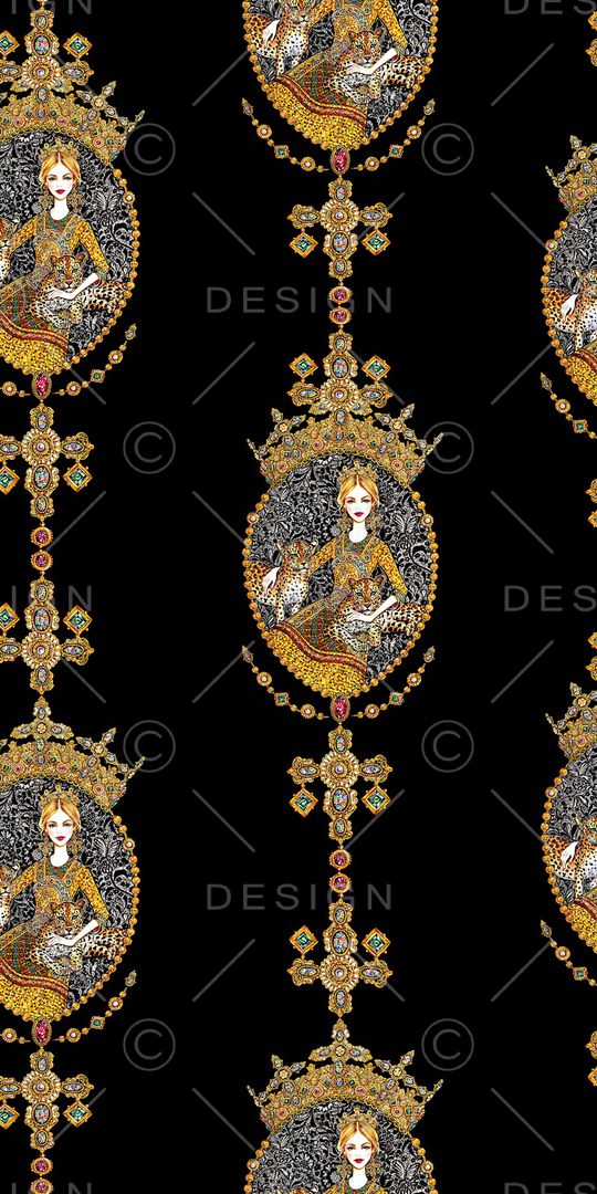 复古印花华亿平台图片