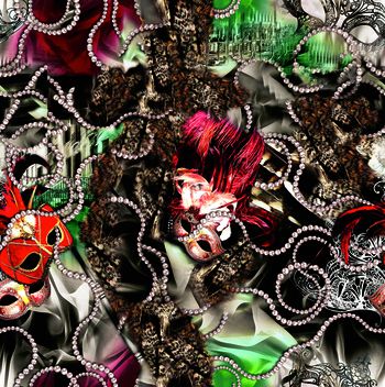 羽毛印花华亿平台图片